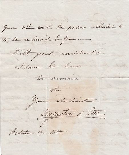 Autograph Letter